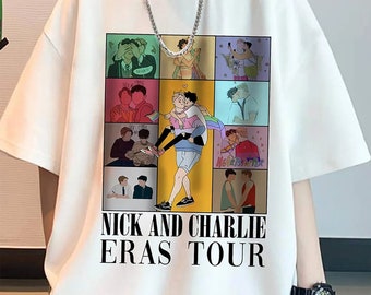 Nick And Charlie Heartstopper Eras Tour Shirt, Heartstopper Lgbtq Movie Short T-shirt, Nick And Charlie Shirt, Heartstopper Tshirt