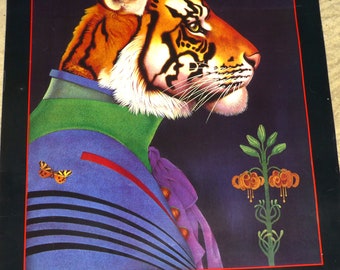 Vintage Poster Tigris Tiger Chris Mc/ewan Carol Lawson Portal Gallery Sausalito California