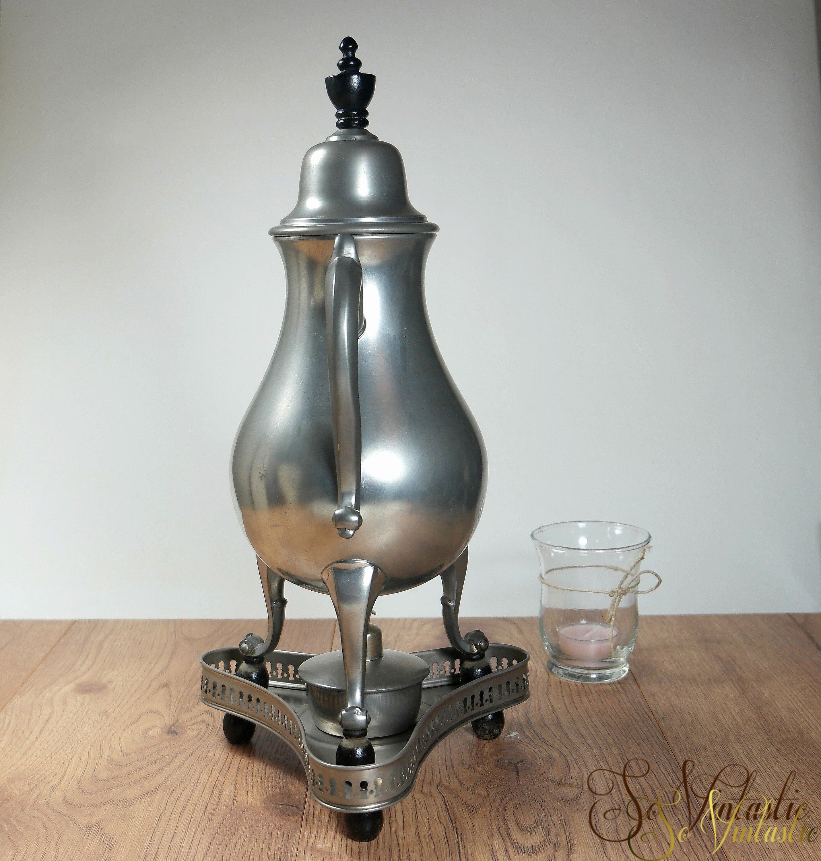 Real Pewter Samovar Set by Kurz & Co Heated Dutch Tripod Etsy UK