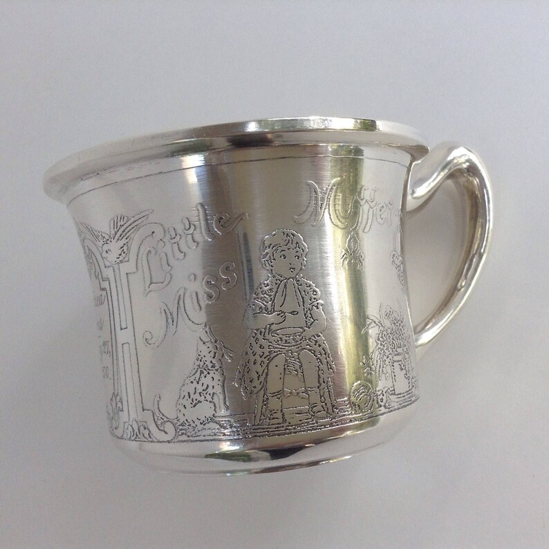 Sterling Baby Cup Antique American Silver Child's Mug Etsy