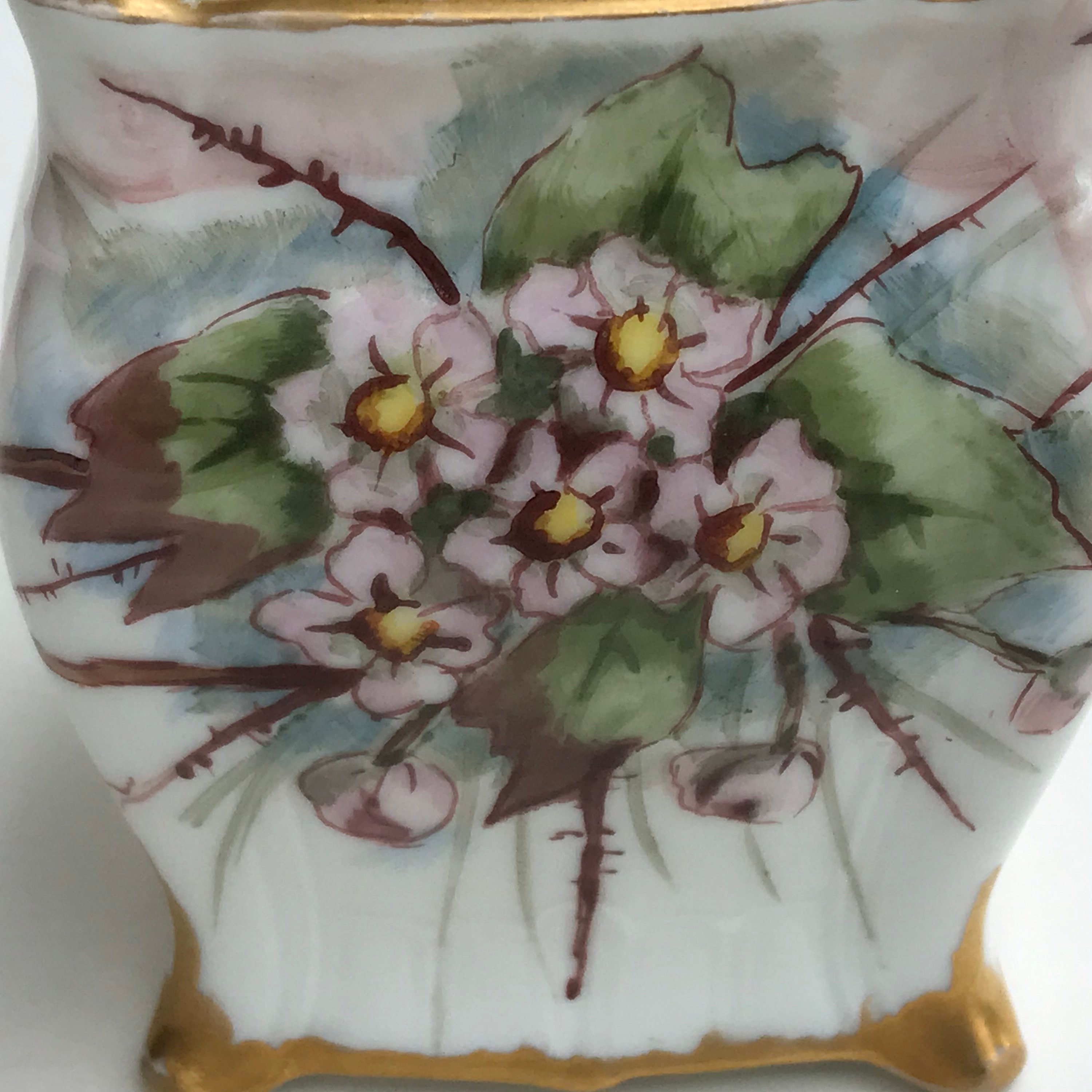 Small Porcelain Flower Vase, CFH/GDM FRANCE, Charles Field Haviland