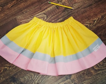 ADULT *Calf Length* back to school skirt