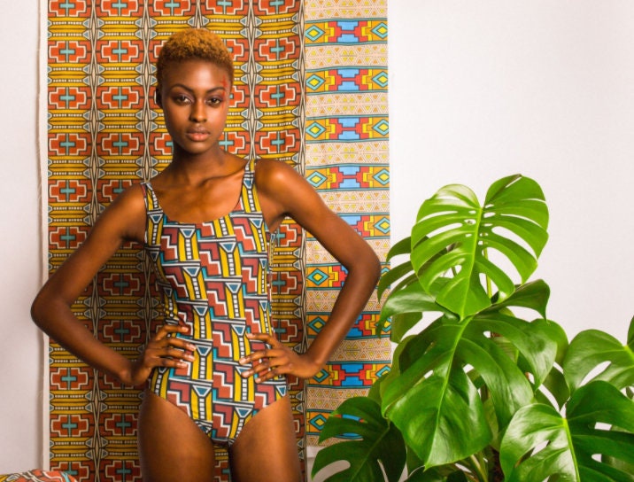 High Waisted Swimsuit Etsy UK