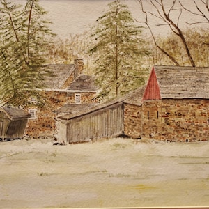 Washington crossing,Historic house,stone house, &quot;THOMPSON NEELY House&quot;,PA historic farm