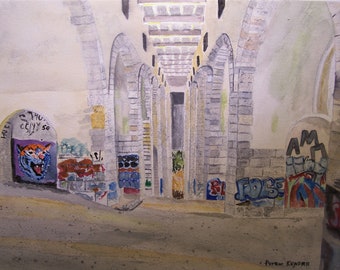 GRAFFITI painting,philadelphia art,painting on bridges,colorful painting,