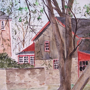 farm scene,old barns,farm house,scenic and landscape painting,barn painting,quiet farm,peaceful farm,peter kundra