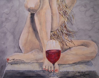 FEMALE POSE with wine,red wine scene, woman posing, long blond hair lady,