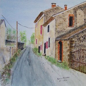 old town painting,rural town painting,painting of european town,landscape painting,countryside painting,townscape painting,art,Peter Kundra