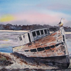 abandoned fishing boat,  old fishing boat,wooden boat,boat on beach,colorful beach sky