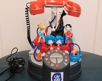 Vintage Dr. Suess Cat In The Hat Telephone - Vintage Dr. Suess - Vintage Telephone - Vintage Accessories