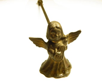 Vintage Brass Angel Candle Snuffer - Candle Extinguisher - Vintage Angel - Vintage Brass - Vintage Home Accessories