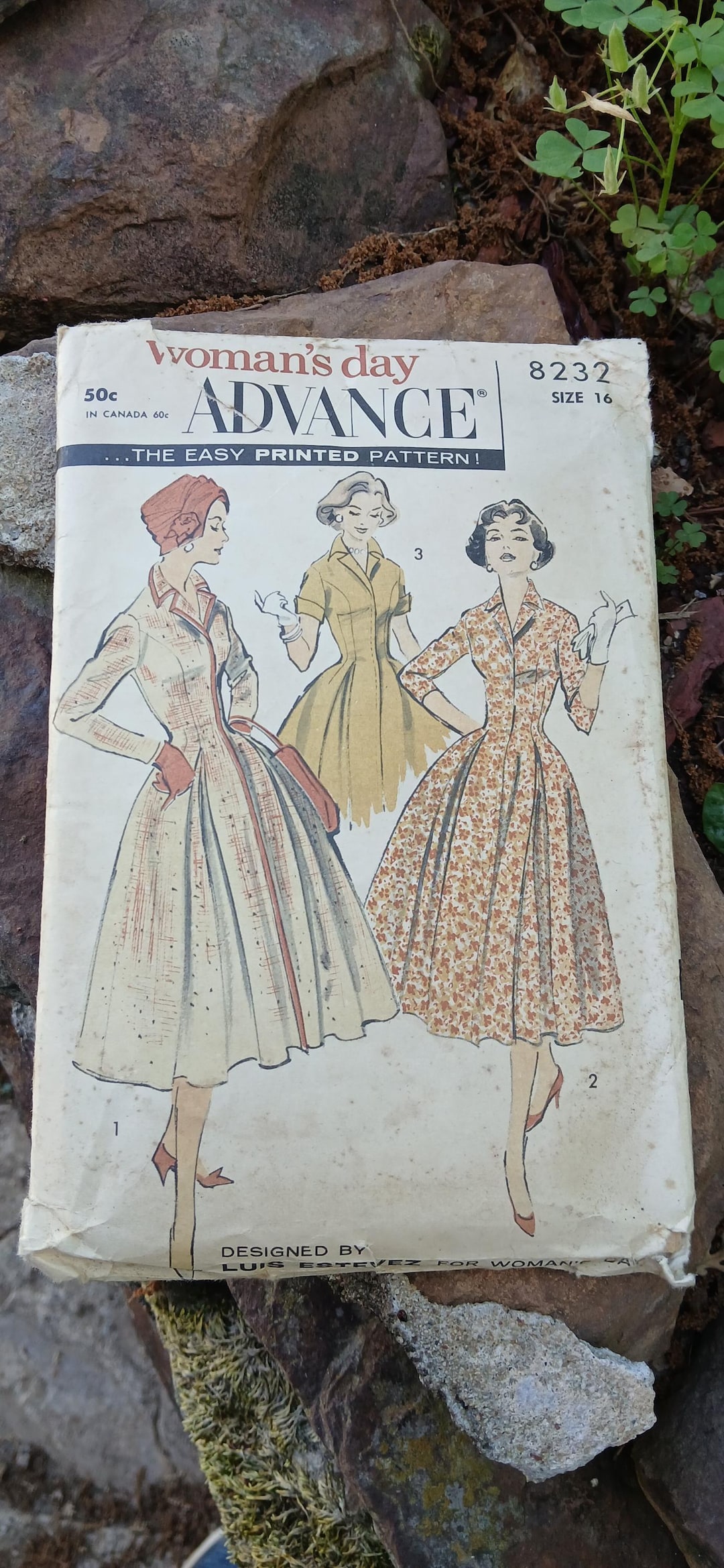 Luis Patterns Vintage Women's Advance Luis Estevez Size 16 Pattern - Pattern 8232 ...