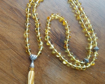 Amber, silverheart 99x8mm Tasbih, Tasbee, Misbah Bismillah, Tasbih, Tasbeh, Misbaha, Tespih, Subhah, Islamic