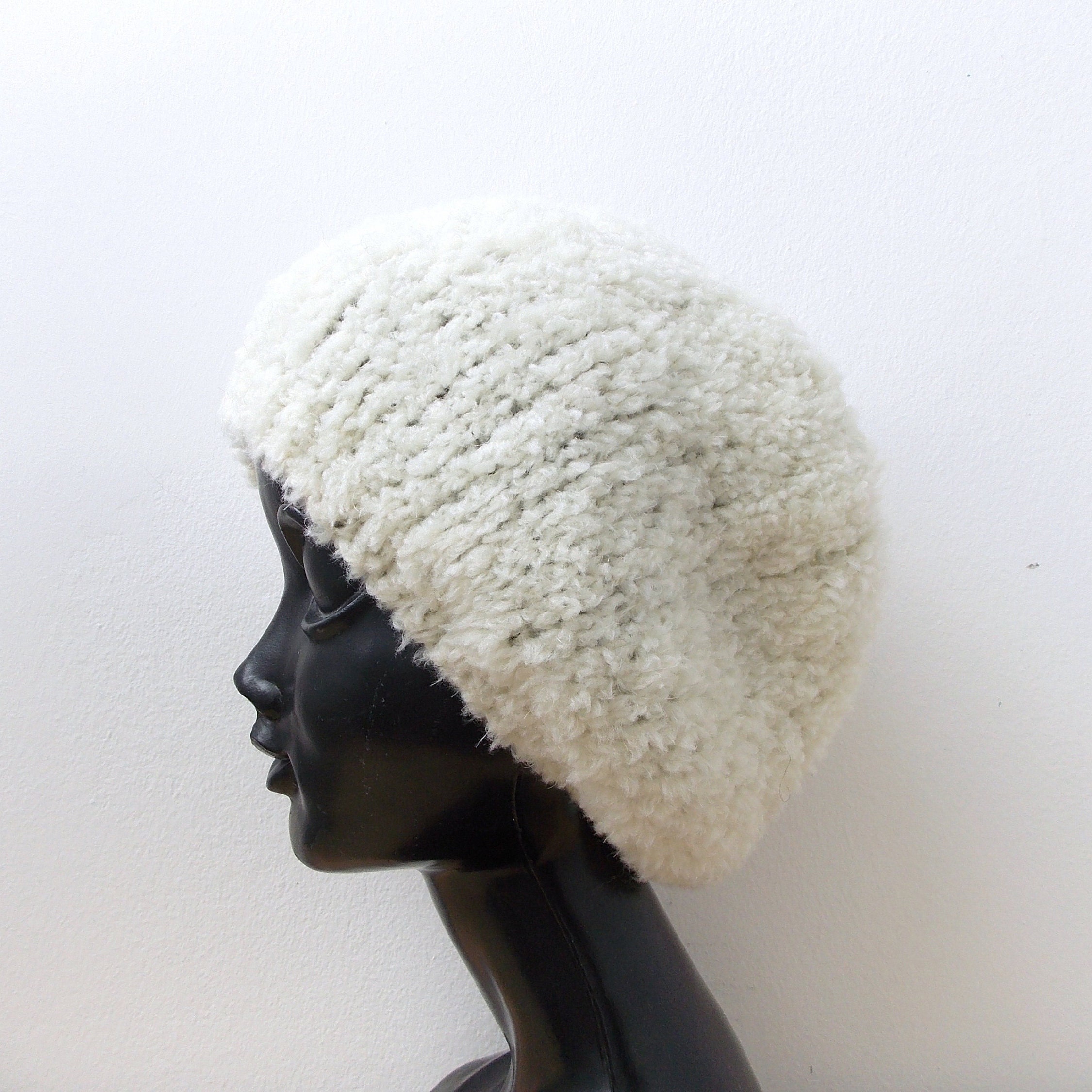 white beanie hat womens