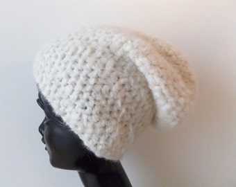 Alpaca hat women White Alpaca Wool elegant hat Crochet Hat Womens Kids Hat Oversized Crochet Hat Winter Womens Accessories Alpaca Hat