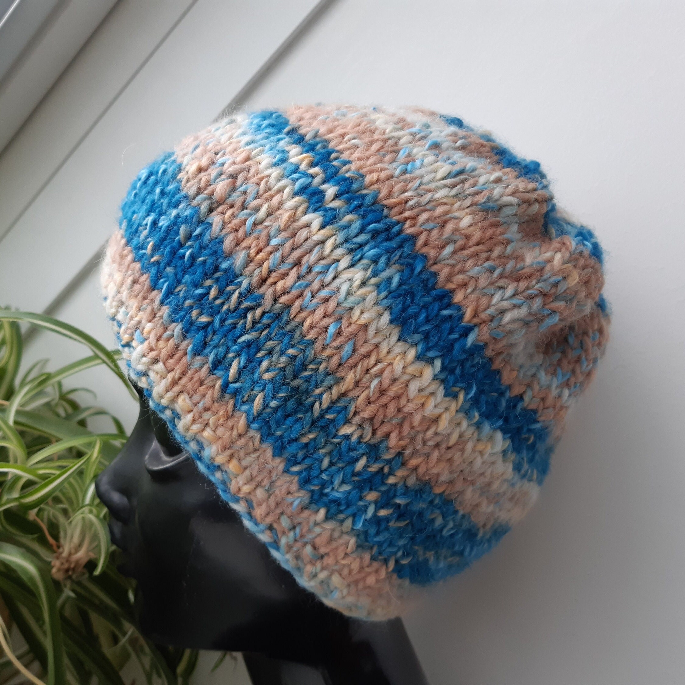 ZOELNIC Unisex Winter Knitted Beanie Hat with Pins O-Ring