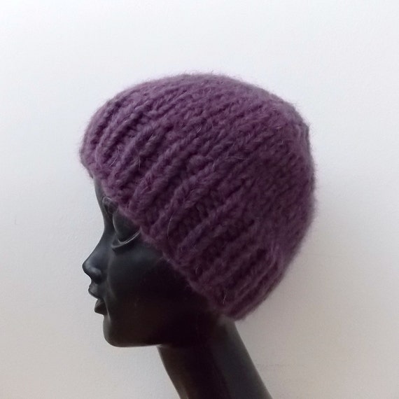 purple wool hat