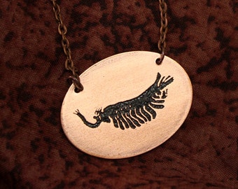 Opabinia Burgess Shale Fossil  Pendant