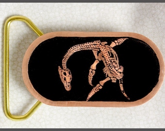 Plesiosaurus Fossil Belt Buckle