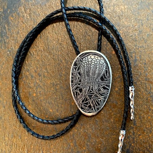 Uintacrinus Etched Bolo Tie