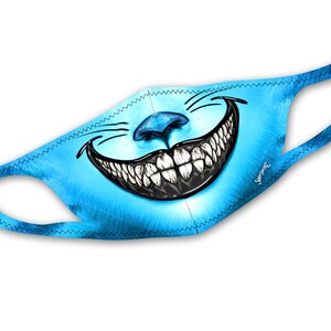 Midnight Cheshire Face Mask | Cool, Stretchy, Washable, & Reusable Face Masks