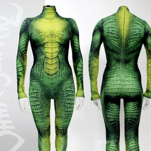 Female Species Bodysuit-Alien, Lizard, Reptile Costume- Cosplay | Woman | Athletics | Performance