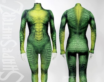 Female Species Bodysuit-Alien, Lizard, Reptile Costume- Cosplay | Woman | Athletics | Performance
