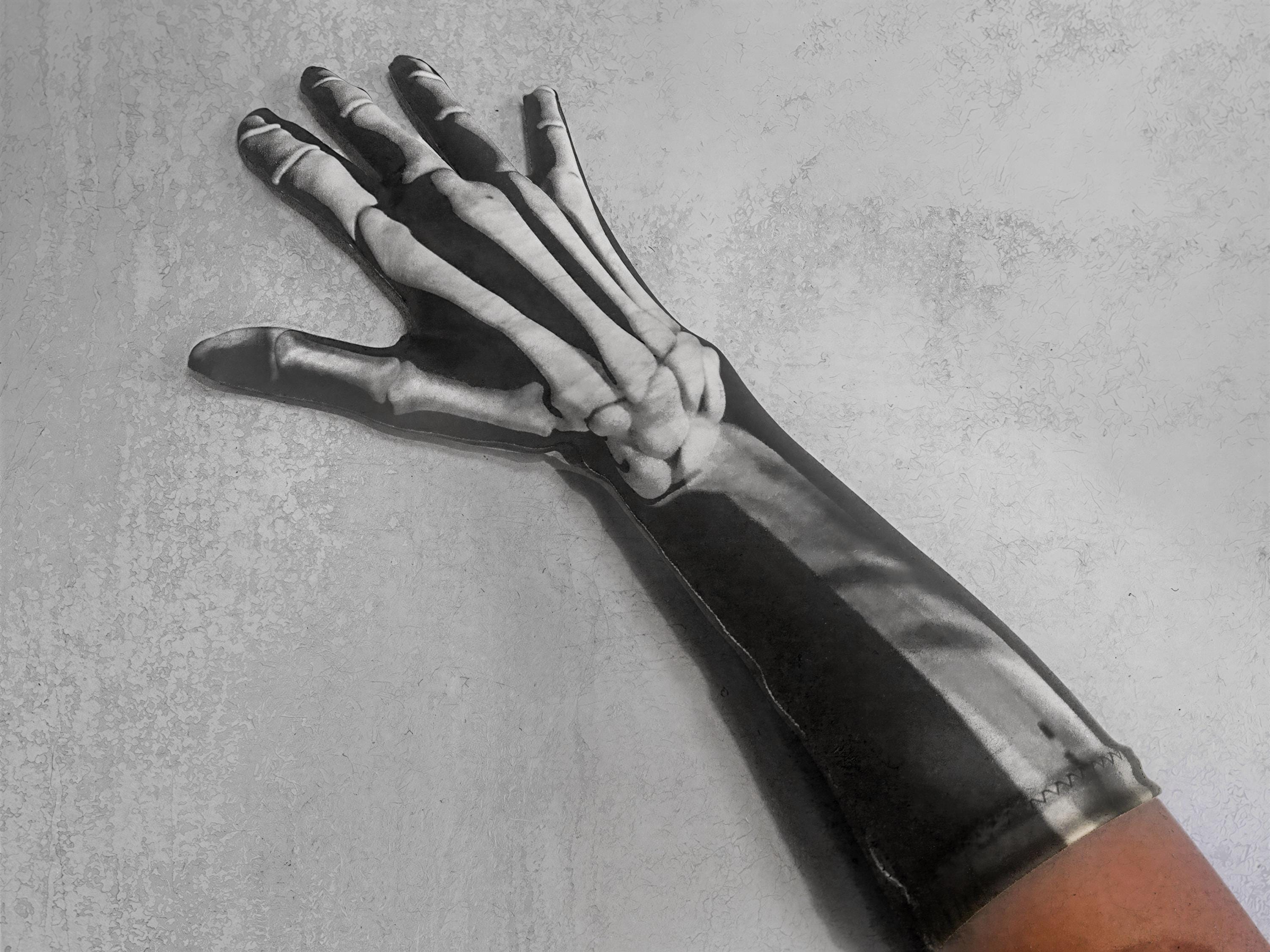 Skeleton Hand Bone Fingerless Gloves - Etsy