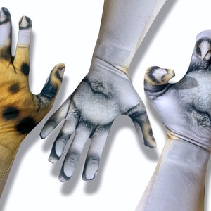 Cheetah Costume Gloves