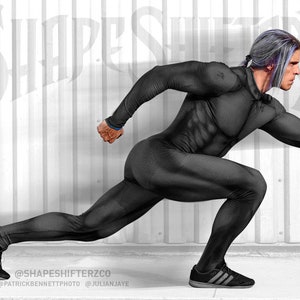 Made to Order - Men&#39;s SuperSuit/SuperHero Costume base for Sports, Halloween, Aerialist, Circus Performers and Cosplay
