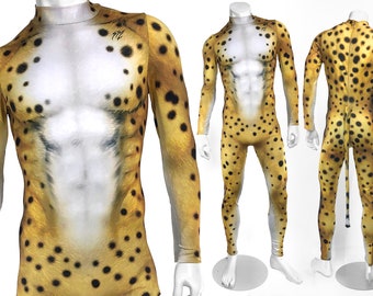 Men's Cheetah Costume Bodysuit