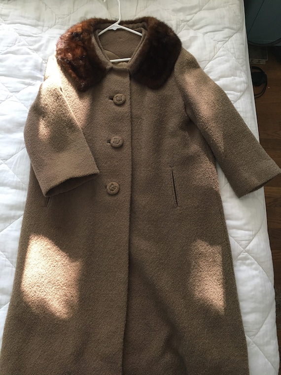 1960’s Union Made Vintage Wool Fur Collar Jacket