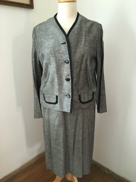 Vintage 1950's Loomtogs Herringbone Suit