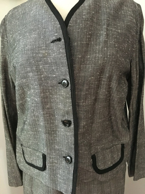 Vintage 1950's Loomtogs Herringbone Suit - image 3