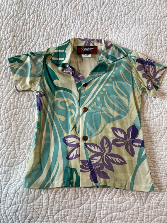 Vintage Pumehana kids Hawaiian shirt