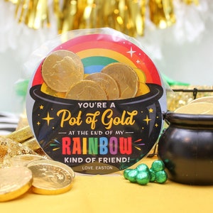 Pot of Gold Treat Bag, St. Patrick's Day Treat Bag, St. Patrick's Day Class Treats, Party Favors, Teacher gift, Just Add Confetti