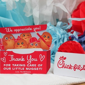 Teacher Appreciation Chicken Nugget Gift Card Holder, teacher gift, staff gift, daycare gift, our little nugget, gift tag, Just Add Confetti