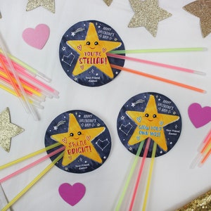 Shooting Star Valentine, Glow Stick Valentine, kids valentine, school valentine, classroom valentine, valentine exchange, Just Add Confetti