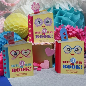 Livre pour la Saint-Valentin pour enfants, signet pour la Saint-Valentin, Saint-Valentin à imprimer, Saint-Valentin pour enfants, Saint-Valentin pour la salle de classe, Saint-Valentin pour l'école, Ajoutez simplement des confettis