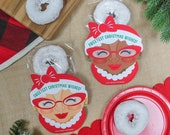 Mrs. Claus Christmas Printable, Mrs. Claus treat bag tag, Christmas gift tag, treat tag, Classroom gift, Just Add Confetti, Instant Download