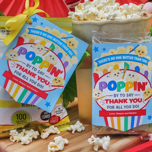 Popcorn Teacher Appreciation Printable