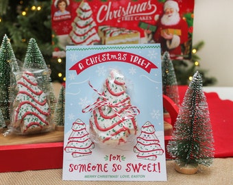 Weihnachtsbaum Kuchen druckbar, Weihnachtsbaum Kuchen druckbar, Geschenkanhänger Weihnachten, Leckerli Anhänger, Klassenzimmer Geschenk, einfach Konfetti hinzufügen, Instant Download