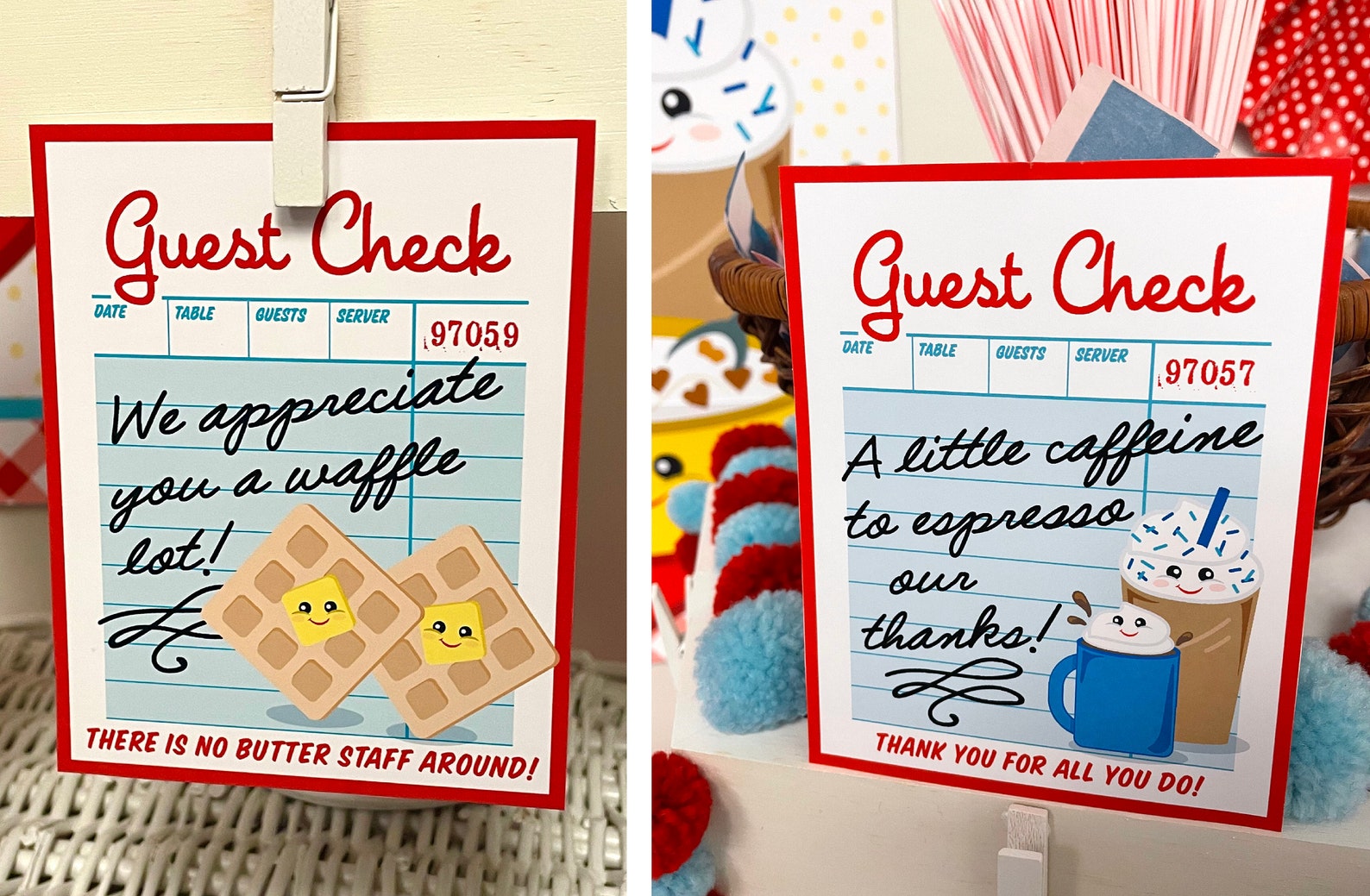 Teacher Appreciation Breakfast Printable Pack Thanks a Whole - Etsy