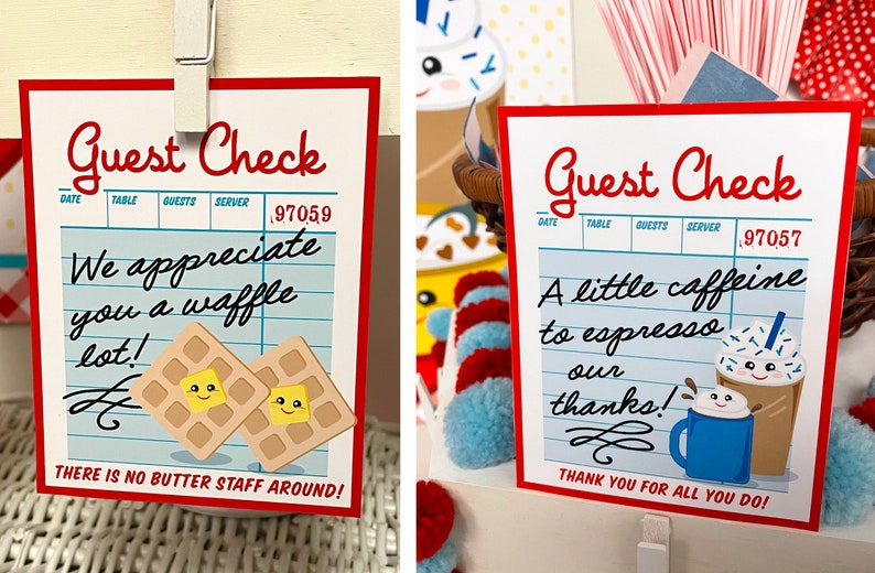 Teacher Appreciation Breakfast Printable Pack Thanks a Whole - Etsy