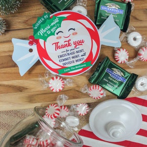 Mint Christmas Gift Tag, Teacher Gift Tag, Teacher Appreciation ...