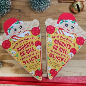 Pizza Christmas gift card holder printable, coworker gift, staff gift, Christmas printable, employee gift, pizza gift, Just Add Confetti image 7