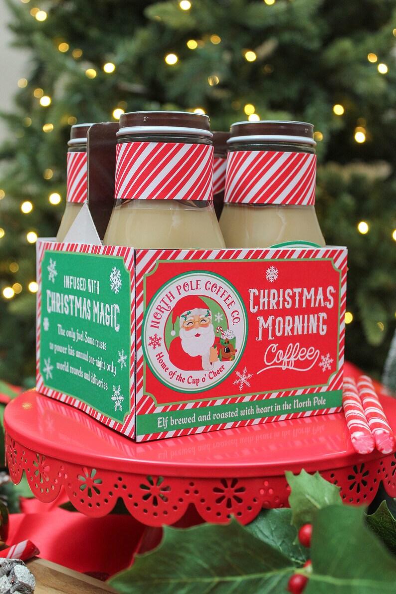 Christmas Morning Coffee gift tag printable set - Instant download- Christmas gift, gift tags, neighbor gift, printables, Just Add Confetti image 8