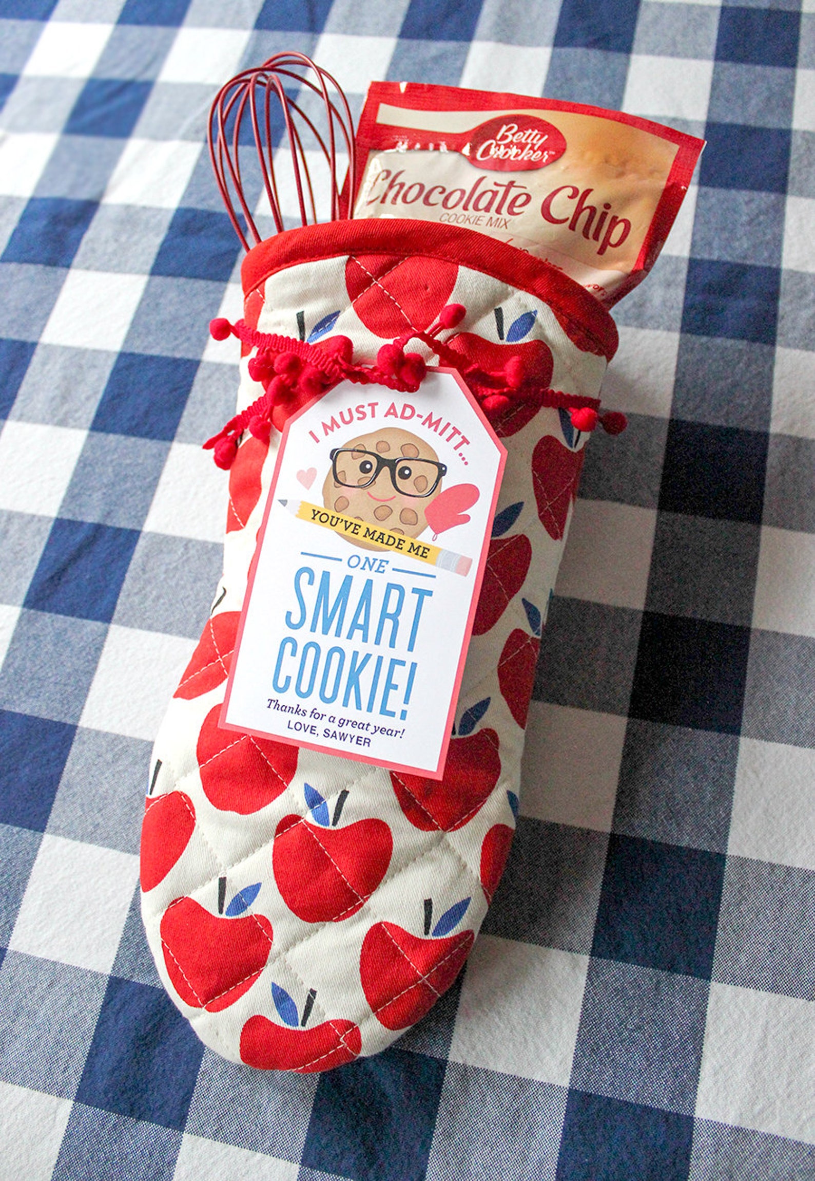 Smart Cookie Teacher Appreciation Gift Tag Printable Teacher - Etsy