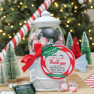 Mint Christmas Gift Tag, Teacher Gift Tag, Teacher Appreciation ...