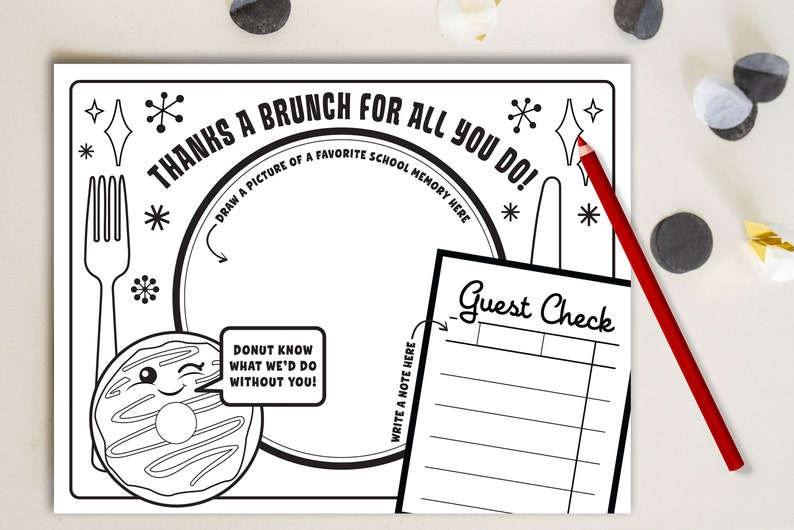 Teacher Appreciation Breakfast Printable Pack Thanks a Whole - Etsy